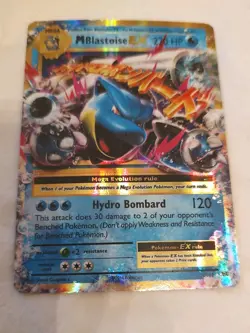 M Blastoise EX 22/108 XY - Evolutions Ultra Rare Pokemon Card LP - Image 3