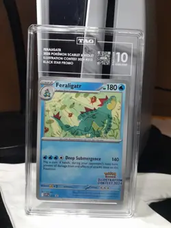Feraligatr Promo Card 213 Scarlet & Violet Illustration Contest 2024 - Image 2