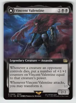 Vincent Valentine (Extended Art) *Non-Foil* FIN 454 NM - Image 1