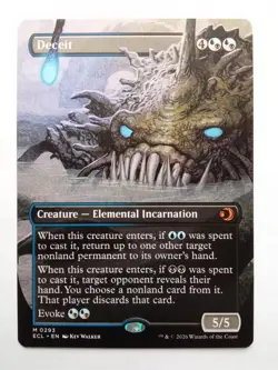 Deceit 293 BORDERLESS Lorwyn Eclipsed MTG - Image 1