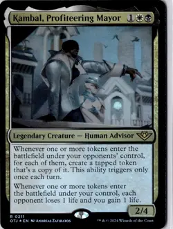 Kambal, Profiteering Mayor Outlaws of Thunder Junction Foil NM R 0211 - Image 1