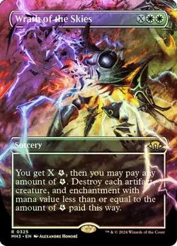 Wrath of the Skies FOIL BORDERLESS - 0325 - Rare - Modern Horizons 3 MH3 MTG - Image 1