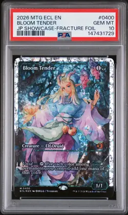 2026 MTG ECL-LORWYN ECLIPSED JPN SHOWCASE-FRACTURE FOIL BLOOM TENDER PSA 10 - Image 1