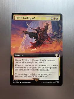 Forth Eorlingas! - 139 - MTG: Lord of the Rings - Extended Art - Rare - Regular - Image 1