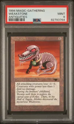 Weakstone - Antiquities - MTG - Mint - PSA 9. More MTG in Store. - Image 1