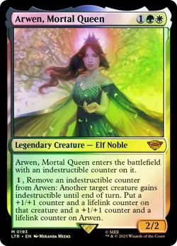1x NM FOIL Arwen, Mortal Queen MTG LOTR SV - Image 1