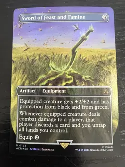 Sword of Feast and Famine (Borderless) Universes Beyond: Assassin's Creed Foil - Image 1