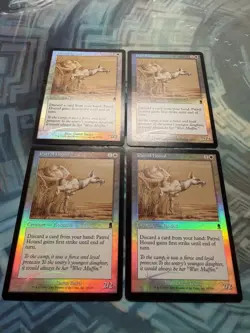 MTG 4X Foil Patrol Hound EX/LP Odyssey - Image 2