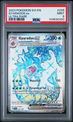 2023 POKEMON SVI EN-SCARLET & VIOLET ULTRA RARE #225 GYARADOS EX PSA 9 - Image 1