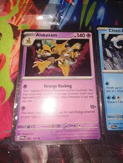 Pokemon TCG Alakazam Cosmos Holo Promo Twilight Masquerade 082/167 [Sealed] - Image 3