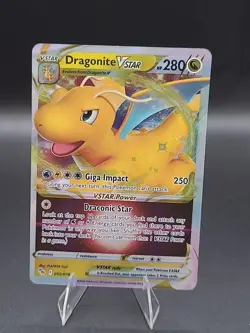 Pokemon Go TCG Dragonite VSTAR Holo Ultra Rare Card 050/078 - Image 1