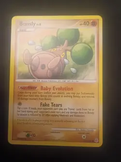 Pokemon TCG Bonsly Card 71/130 Diamond and Pearl Common LP- Condition(see pics) - Image 2