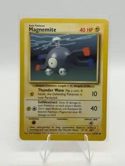 Pokemon TCG Base Set Magnemite #53/102 Common Card (1999-2000) - Image 1