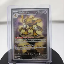 Pokemon TCG Alakazam Black Star Promo Mega Evolution #009 Near Mint Condition - Image 3