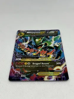 Pokemon M Rayquaza EX Ultra Rare Full Art Holo 61/108 230 HP Roaring Skies - Image 4