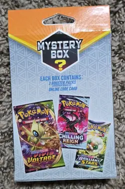 2022 Pokemon TCG Mystery Hanger Box 3 Booster Packs Sealed New - Image 2
