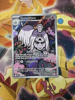 Pokemon TCG Houndstone 145/132 ME01: Mega Evolution Illustration Rare Holo NM - Image 1