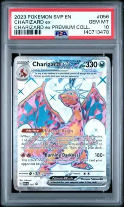 PSA 10 Gem Mint Pokemon Charizard UPC Promo Charizard Ex #56 Holo - Image 1