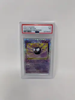 POKEMON 2002 LEGENDARY COLLECTION #76 GASTLY REVERSE FOIL PSA 7 NM - Image 1