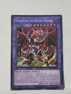 Masquerade The Blazing Dragon - Secret Rare 1st Edition RA02-EN022 - NM - YuGiOh - Image 1