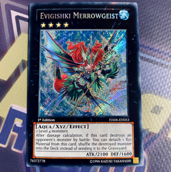 Yugioh Evigishki Merrowgeist HA06-EN053 Secret Rare 1st Ed NM - Image 1