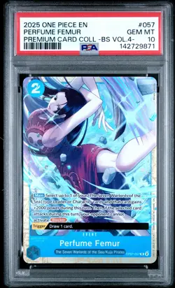 2025 ONE PIECE PREMIUM COLLECTION BEST SELECTION VOL.4 #057 PERFUME FEMUR PSA 10 - Image 1