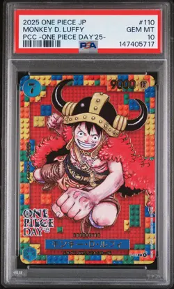 2025 ONE PIECE JPN PREMIUM COLLECTION ONE PIECE DAY'25 MONKEY D LUFFY PSA 10 - Image 1