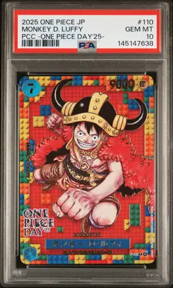 2025 ONE PIECE JPN PREMIUM COLLECTION ONE PIECE DAY'25 MONKEY D LUFFY PSA 10 - Image 1