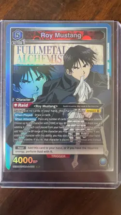 Union Arena Roy Mustang SR UE09BT/FMA-1-055 Fullmetal Alchemist Foil - Image 1
