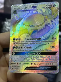Alolan Muk GX 157/147 Burning Shadows 2017 Secret Rainbow Pokemon Card TCG - Image 5
