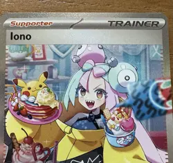 Mint Condition Pokemon TCG Iono Trainer Supporter Full Art Holo Card! - Image 4