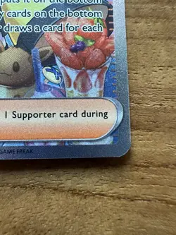 Mint Condition Pokemon TCG Iono Trainer Supporter Full Art Holo Card! - Image 5