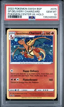 Special Delivery Charizard SWSH075 SWSH: Sword & Shield Promo Cards Holo - Image 1