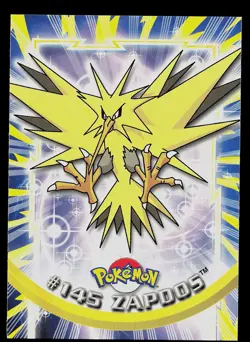 Pokemon Card - Zapdos Topps TV Animation Edition 145 Blue Logo - Image 1