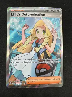 Pokemon TCG Mega Evolution Lillie’s Determination Full Art Trainer Card 169/132 - Image 1