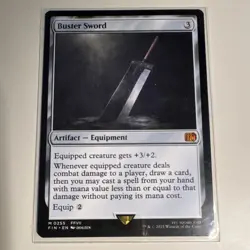 Magic: The Gathering Buster Sword Universes Beyond Artifact Wizards English Reg… - Image 1