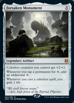 Light Play x 1 Forsaken Monument - Foil - Promo Pack Zendikar Rising Variants - Image 1