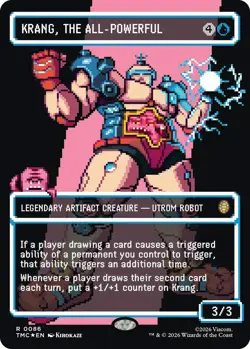 MTG Krang, the All-Powerful - Surge Foil - Borderless, NM-Mint, English Commande - Image 1