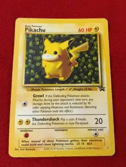 Pokemon Vintage Ivy Pikachu #1 WotC Black Star League Promo 1999 - Image 1