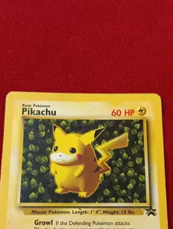 Pokemon Vintage Ivy Pikachu #1 WotC Black Star League Promo 1999 - Image 2