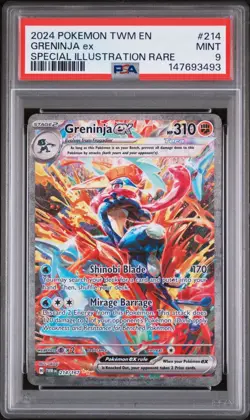 2024 POKEMON PSA 9 GRENINJA 214/167 TWILIGHT MASQUERADE - Image 1