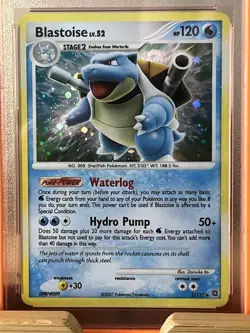 2007 Pokemon D & P Secret Wonders Blastoise Holo 2/132 PSA 6 - Image 2
