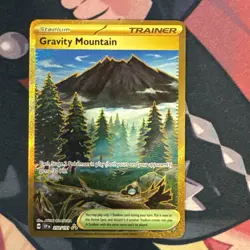 Gravity Mountain 250/191 Surging Sparks Pokemon English Gold Hyper Rare 2024 - Image 1