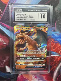 2019 Pokemon Charizard GX Black Star Promos Detective Pikachu Case File CGC 10 - Image 1