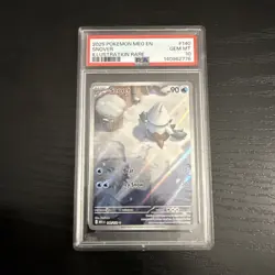 2025 Pokemon Mega Evolution Snover 140/132 Illustration Rare PSA 10 GEM MINT - Image 1