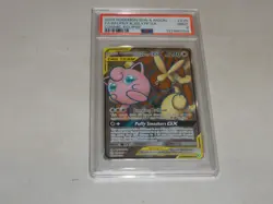 2019 Pokemon Sun & Moon Cosmic Eclipse #225 Mega Lopunny & Jigglypuff PSA 9 MINT - Image 1