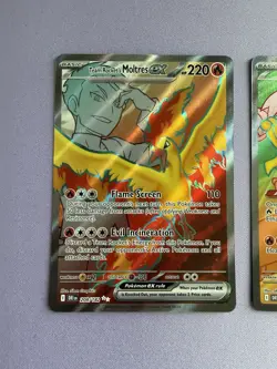 Pokemon Destined Rivals Team Rocket's Moltres EX & Ethan's Ho-Oh EX Near Mint - Image 2