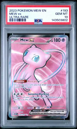 2023 POKEMON MEW EN-151 ULTRA RARE #193 MEW EX PSA 10 - Image 1