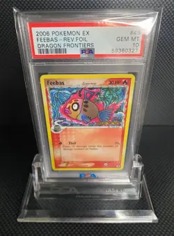Pokemon Feebas Dragon Frontiers Reverse Foil PSA10 - Image 1