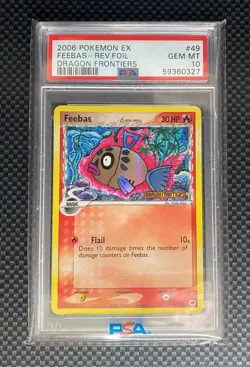 Pokemon Feebas Dragon Frontiers Reverse Foil PSA10 - Image 2
